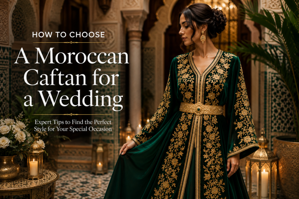 How to choose a Moroccan caftan suited to a wedding occasion
